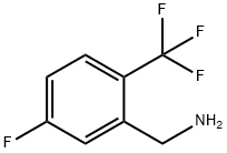 5-フルオロ-2-(トリフルオロメチル)ベンジルアミン 化学構造式