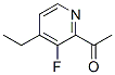 Ethanone, 1-(4-ethyl-3-fluoro-2-pyridinyl)- (9CI) Structure