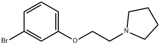 1-(2-(3-溴苯氧基)-乙基)吡咯烷, 23136-18-7, 结构式