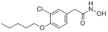 2-[3-Chloro-4-(pentyloxy)phenyl]acetohydroxamic acid Structure