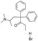 6-(dimethylamino)-4,4-diphenylheptan-3-one hydrobromide Structure