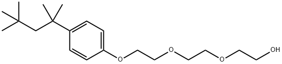 8-[4-(1,1,3,3-テトラメチルブチル)フェノキシ]-3,6-ジオキサオクタン-1-オール 化学構造式