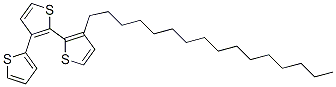 3'-Hexadecylterthiophene 化学構造式