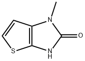 1-Methyl-1H-thieno[2,3-d]iMidazol-2(3H)-one 化学構造式