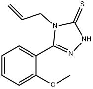 4-烯丙基-5-(2-甲氧苯基)-4H-1,2,4-三唑-3-硫醇, 23195-30-4, 结构式