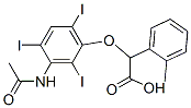 2-[3-(Acetylamino)-2,4,6-triiodophenoxy]-2-(o-tolyl)acetic acid 结构式