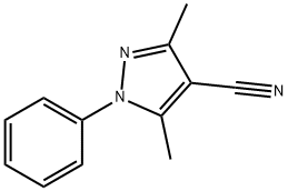 3,5-DIMETHYL-1-PHENYL-1H-PYRAZOLE-4-CARBONITRILE Structure