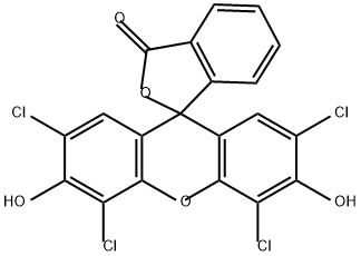 2',4',5',7'-テトラクロロ-3',6'-ジヒドロキシスピロ[イソベンゾフラン-1(3H),9'-[9H]キサンテン]-3-オン 化学構造式