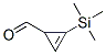 2-Cyclopropene-1-carboxaldehyde, 2-(trimethylsilyl)- (9CI) 化学構造式