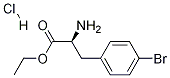 Ethyl (S)-2-aMino-3-(4-broMophenyl) propanoate hydrochloride 化学構造式