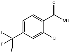 2-クロロ-4-(トリフルオロメチル)安息香酸 化学構造式