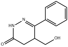 5-(ヒドロキシメチル)-6-フェニル-4,5-ジヒドロ-3(2H)-ピリダジノン 化学構造式