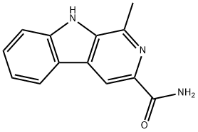 1-Methyl-9H-pyrido[3,4-b]indole-3-carboxamide Structure