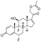 6alpha,9-difluoro-11beta,21-dihydroxypregna-1,4,16-triene-3,20-dione 21-acetate 