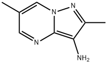 Pyrazolo[1,5-a]pyrimidin-3-amine,  2,6-dimethyl- 化学構造式