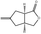 (3aS,6aR)-5-Methylenehexahydro-1H-cyclopenta[c]furan-1-one Structure