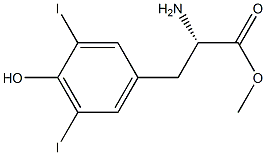3,5-DIINDO-L-TYROSINE METHYL ESTER Struktur