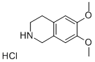 6,7-Dimethoxy-1,2,3,4-tetrahydroisoquinoline hydrochloride Struktur