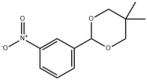 5,5-dimethyl-2-(3-nitrophenyl)-1,3-dioxane Struktur