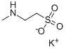 potassium 2-(methylamino)ethanesulphonate Struktur