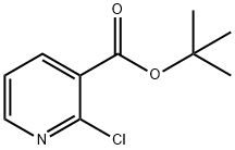 2-氯-3-吡啶羧酸叔丁基酯 结构式