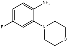 4-フルオロ-2-モルホリノアニリン 化学構造式
