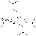 3-メチル-N,N,N-トリス(3-メチルブチル)-1-ブタンアミニウム・チオシアナート 化学構造式