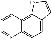 1H-ピロロ[2,3-F]キノリン 化学構造式