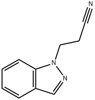 3-(1H-吲唑-1-基)丙腈,23300-94-9,结构式