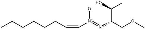 (2S,3S)-4-メトキシ-3-[[(Z)-1-オクテニル]-NNO-アゾキシ]-2-ブタノール 化学構造式