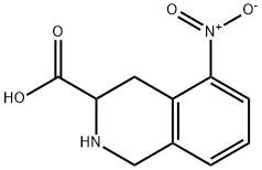5-NITRO-1,2,3,4-TETRAHYDRO-3-ISOQUINOLINECARBOXYLIC ACID Struktur