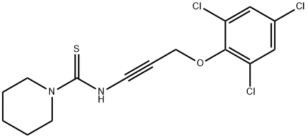 5-溴基异萘酸;N-[3-(2,4,6-三氯苯氧基)-1-丙炔-1-基]-1-哌啶硫代甲酰胺, 23341-91-5, 结构式