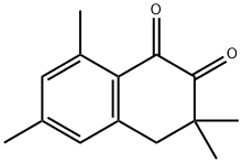 3,3,6,8-TETRAMETHYL-1,2,3,4-TETRAHYDRONAPHTHALENE-1,2-DIONE 化学構造式