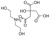 bis[2-hydroxyethyl]ammonium dihydrogen citrate 化学構造式