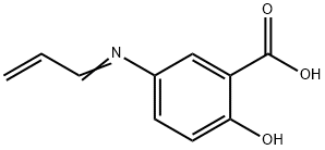 Benzoic acid, 2-hydroxy-5-(2-propenylideneamino)- (9CI) Struktur