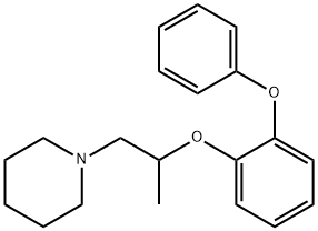 1-[2-(2-Phenoxyphenoxy)propyl]piperidine 结构式