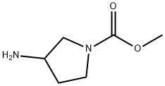 1-Pyrrolidinecarboxylicacid,3-amino-,methylester(9CI),233764-45-9,结构式
