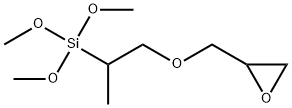 Silane, trimethoxy1-methyl-2-(oxiranylmethoxy)ethyl- 化学構造式