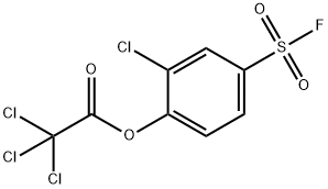 Trichloroacetic acid 2-chloro-4-(fluorosulfonyl)phenyl ester,23379-03-5,结构式