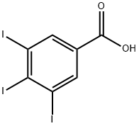 3,4,5-トリヨード安息香酸 化学構造式