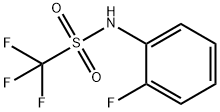 Methanesulfonamide,  1,1,1-trifluoro-N-(2-fluorophenyl)- 化学構造式