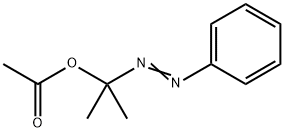 2-phenyldiazenylpropan-2-yl acetate Structure