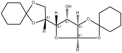 1,2:5,6-Di-O-cyclohexylidene-alpha-D-glucofuranose Struktur