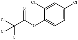 2,4-Dichlorophenol trichloroacetate Structure