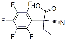 Ethylcyano(pentafluorophenyl)acetate 化学構造式