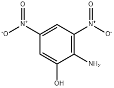 2-氨基-3,5-二硝基苯酚, 23408-16-4, 结构式