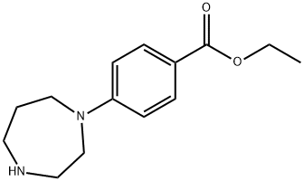 4-[1,4]Diazepan-1-yl-benzoic acid ethyl ester Structure