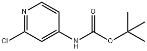 (2-クロロ-4-ピリジニル)カルバミド酸tert-ブチル 化学構造式