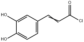 2-Propenoyl chloride, 3-(3,4-dihydroxyphenyl)- 化学構造式