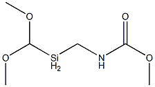 N-[[(二甲氧基)(甲基)硅]甲基]氨基甲酸甲酯, 23432-65-7, 结构式